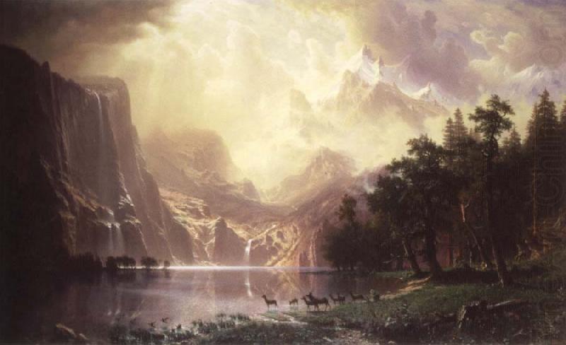 During the mountain, Albert Bierstadt